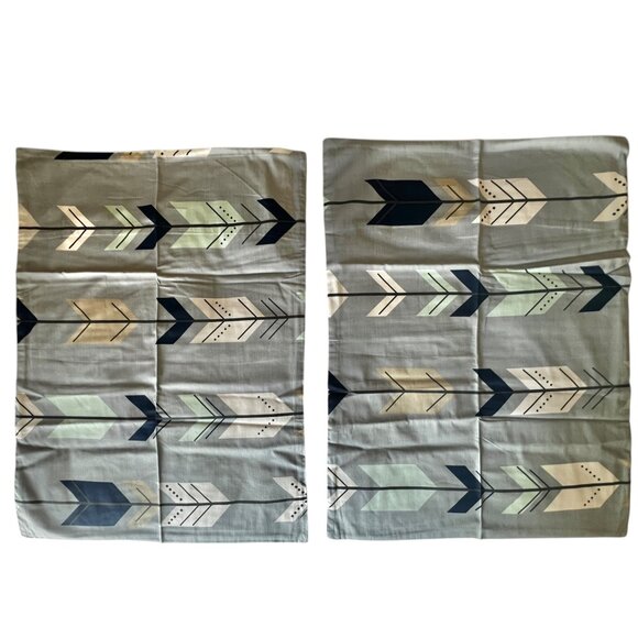 Home Collection Twin Size Reversible Duvet Cover & Pillow Shams Set Arrow NWT - Picture 10 of 16